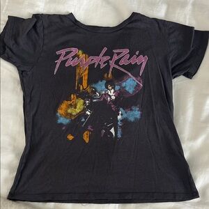 Rowdy Sprout Purple Rain Graphic Tee - Black